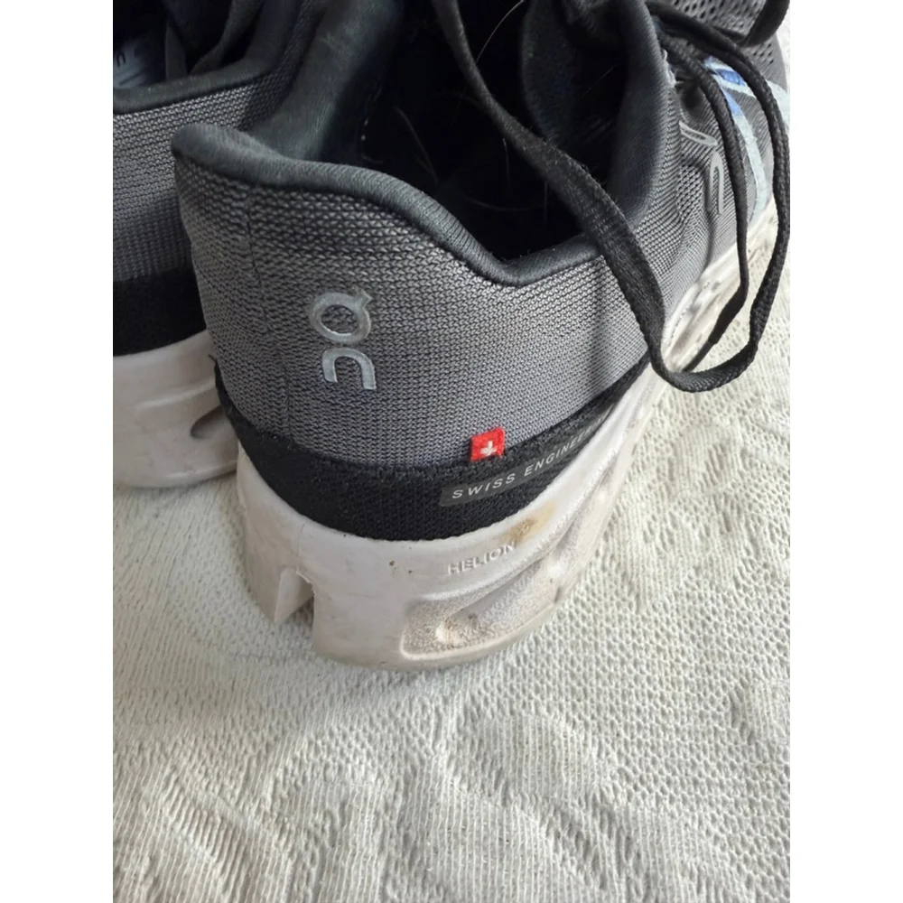 Men's On CloudTec Phase Black Blue Athletic Shoes Size 10